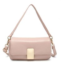 JFY Women's Top Handle Flap Cross Body Bag in Pink