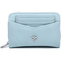 JFY Women's Crocodile Skin Pattern 2 In 1 Set Of Card Holder & Matching Purse in Blue