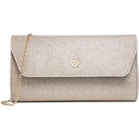 JFY Women's Carri Co. Snap Button Clasp Glitter Clutch Bag in Gold