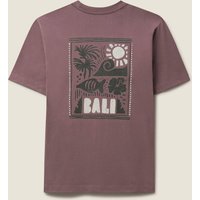 Bali Short Sleeved Round Neck Cotton T Shirt Campus Back Print