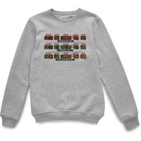 Back To The Future Official Destination clock Sweatshirt - Grey | Size: Medium