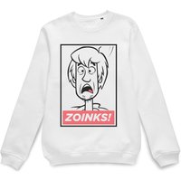 Scooby Doo Official Zoinks Sweatshirt - White | Size: XL