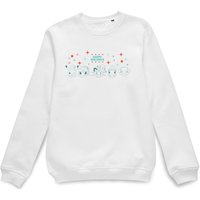Pokemon Official Happy Holidays Outlines Sweatshirt - White | Size: Small