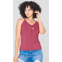 Viscose Corset Tie Keyhole Camisole
