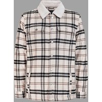 Borg Lined Check Jacket