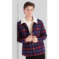 Borg Lined Check Jacket