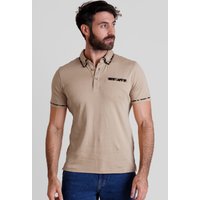 Double Layer Collar Short Sleeves Polo Shirt