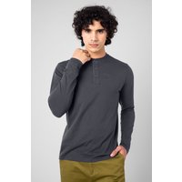 Crew Neck Henley T Shirt