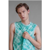Tie Dye Printed Cotton Vest