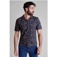 Revere Collar Cotton Casual Shirt