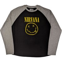 Grunge Face Band Logo Raglan T Shirt