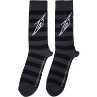 Metallica Lightning M Band Logo Ankle Socks in Grey