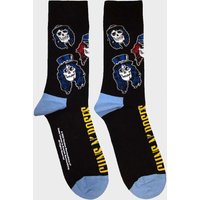 Guns N Roses Women's Skulls Band Ankle Socks in Black