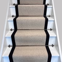 Debenhams Deal Enjoy 20% Off RainbowHome Herringbone Stair Runner in Beige