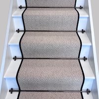 Herringbone Keswick Fleck Stair Runner 100% Wool Edge cm x 600 cm