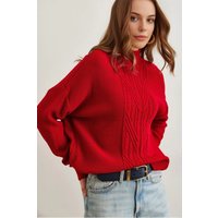 High Neck Cable Knit Regular Fit Jumper