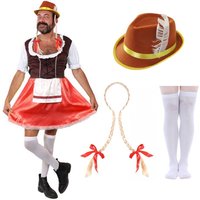 I & Brown Bavarian Stag Do Costume