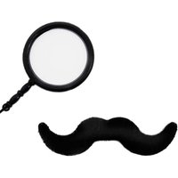 I Monocle & Stick on Tash Set Pack