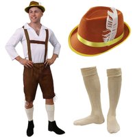 I Bavarian Costume Hat & Socks