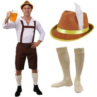 I Bavarian Costume Hat & Socks