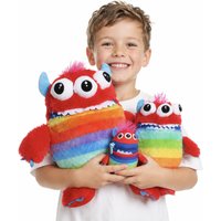 Furry Planet Toys Munch Full Worry Yummy Monster 3 Pack in Red