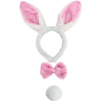 I Love Fancy Dress Women's Pink Bunny Set - Ears, Tie & Tail | Size: 24 Pack