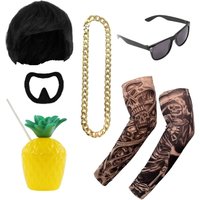 I Ibiza Final Boss Accessory Set 6 Pcs Tattoo Sleeves & Pineapple Cup
