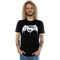 Batman v Superman Beaten Logo T Shirt