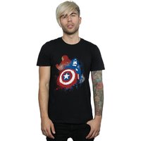 Captain America Civil War Painted Vs Iron Man T Shirt