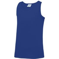 AWDis Just Cool Sleeveless Vest Top in Royal | Size: 9 Years