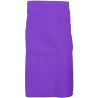 Dennys Catering Waist Apron With Pocket in Purple