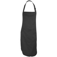 Dennys Catering Bib Apron With Pocket One Size in Black