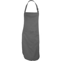 Dennys Catering Bib Apron With Pocket One Size in Dark Grey