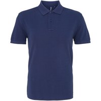 & Plain Short Sleeve Polo Shirt Mid