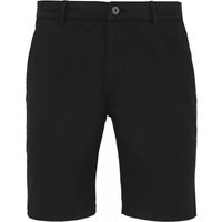 Asquith & Fox Men's Casual Chino Shorts in Black | Size: Medium