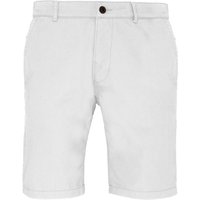 Asquith & Fox Men's Casual Chino Shorts in White | Size: XS