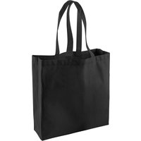 Westford Mill Cotton Classic Tote Shopping Bag in Black