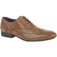 Route 21 Men's 5 Eye Brogue Oxford Shoes in Tan | Size: 9