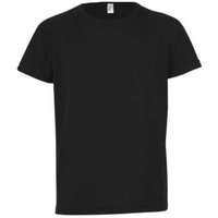 SOL'S Sporty Short Sleeve T-Shirt in Black | Size: 12 Years