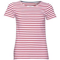 SOL'S Women's Miles Striped Short Sleeve T-Shirt in White | Size: 2XL