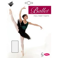 Silky Women's Dance Ballet Tights Full Foot (1 Pair) in White | Size: XL