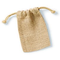Westford Mill Men's Jute Rope Close Plain Stuff Bag in Natural | Size: Small