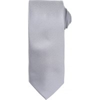 Premier Men's Micro Waffle Formal Work Tie in Silver