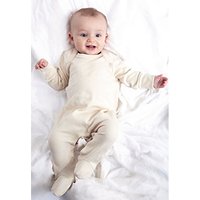 Babybugz Girl's Cotton Envelope Neck Sleepsuit in Natural | Size: 3-6 m