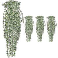 Berkfield Home Artificial Ivy Bushes 4 pcs Variegated 90 cm in Green