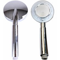 Gr8 Home Chrome 4" Round Jet Rose Shower Head With 3 Functions in Silver