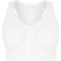 Yours Women's Front Fastening Bra in White | Size: 20