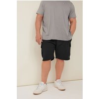 BadRhino Men's Jogger Shorts in Black | Size: 5-6XL