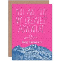 Artery8 My Greatest Adventure Greetings Card in Pink