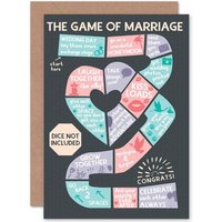 Artery8 Game Of Marriage Celebration Fun Wedding Greetings Card